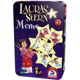 Lauras Stern Pexeso (hvězdičky) - hra v plechové krabičce