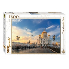 Puzzle Moskva - Katedrála Krista Spasitele 1500d
