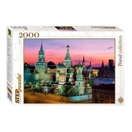Puzzle Moskva -  Chrám Vasila Blaženého 2000d