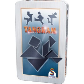 Tangram - hra v plechové krabičce